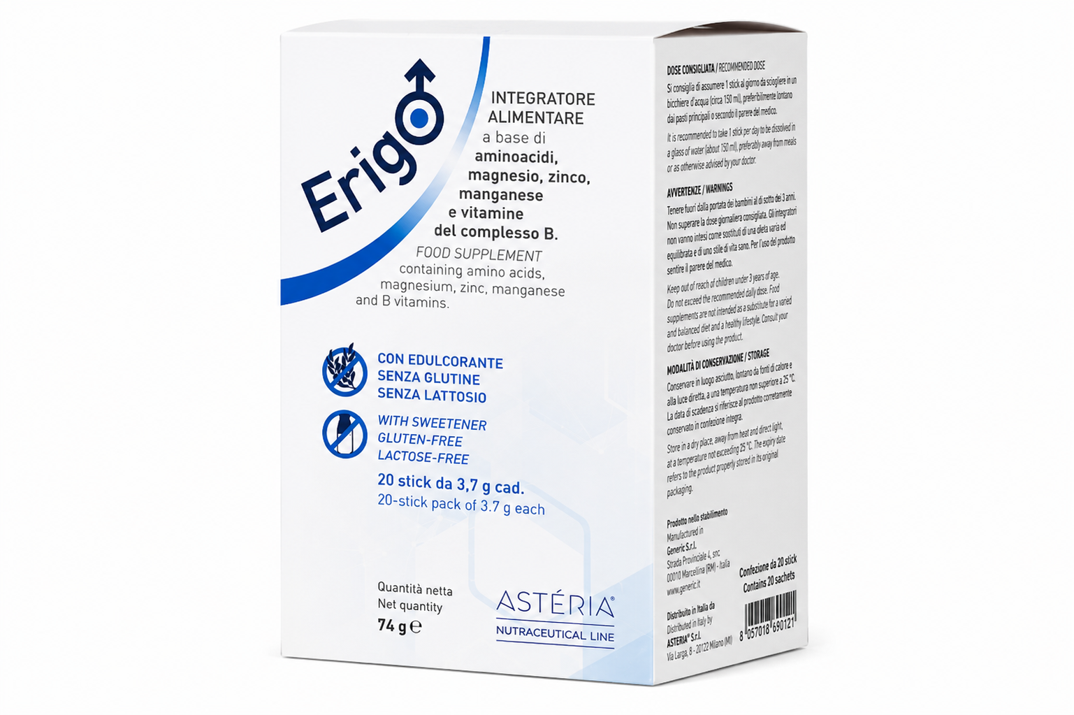 ERIGO Integratore Alimentare per Uomo